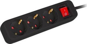 Listwa zasilająca Lanberg PS1-05F 3 gniazda 1.5 m czarna (PS1-03F-0150-BK) 4