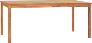 vidaXL Stół ogrodowy, 180x90x77 cm, lite drewno tekowe 1
