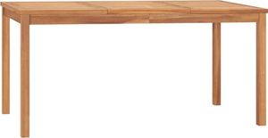 vidaXL Stół ogrodowy, 160x80x77 cm, lite drewno tekowe 1