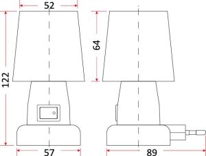 Lampka wtykowa do gniazdka Rum-Lux ML-1  (05360) 2