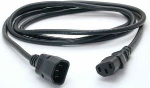 Kabel zasilający PremiumCord C13-C14 230V 1m (kps1) 1
