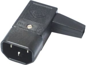 Kabel zasilający PremiumCord Złączka do kabla 230V IEC C14, męski, kątowy (cs220/m90) 1