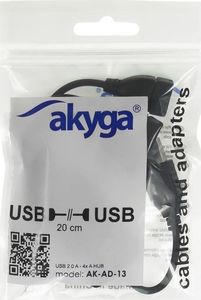 HUB USB Akyga 4x USB-A 2.0 (AK-AD-13) 2