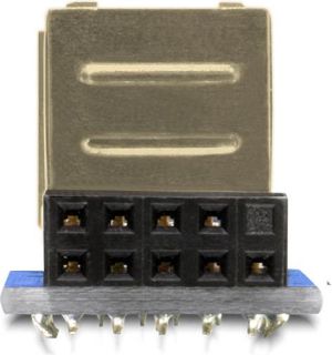 Delock USB pin - 2x USB 2.0 Czarny Niebieski Złoty (41825) 2