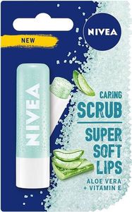 Nivea NIVEA_Caring Scrub Super Soft Lips pielęgnujący peeling do ust w sztyfcie Aloes 4,8g 1