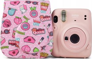 Pokrowiec LoveInstant Futerał Etui Pokrowiec Do Fujifilm Instax Mini 11 - Frytki / Różowy 2