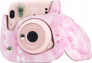 Pokrowiec LoveInstant Futerał Etui Pokrowiec Do Fujifilm Instax Mini 11 Akwarele - Różowe Rozmycia 4