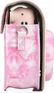 Pokrowiec LoveInstant Futerał Etui Pokrowiec Do Fujifilm Instax Mini 11 Akwarele - Różowe Rozmycia 5