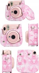 Pokrowiec LoveInstant Futerał Etui Pokrowiec Do Fujifilm Instax Mini 11 Akwarele - Różowe Rozmycia 7