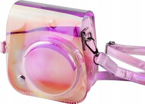 Pokrowiec LoveInstant Futerał Etui Pokrowiec Do Fujifilm Instax Mini 11 Fioletowy - Przezroczysty 4