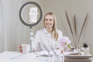 Lampa pierścieniowa Kodak Led Ring 10" RL001 + Statyw 3