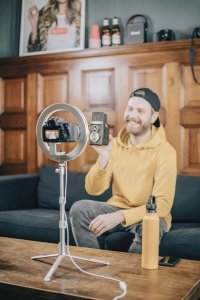 Lampa pierścieniowa Kodak Led Ring 10" RL001 + Statyw 9