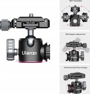 Statyw Ulanzi Statyw Ulanzi Mt-24 Metal Stopka Iso + Głowica 3d 3