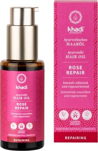 Khadi Odżywczy olejek do włosów Róża 50ml 1