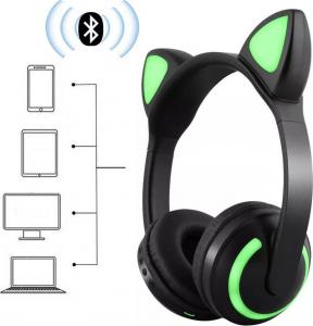 Słuchawki Kocie uszy LED M19 4