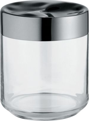Alessi Pojemnik hermetyczny Julieta szklany z stalową pokrywką średni (LC08) 1