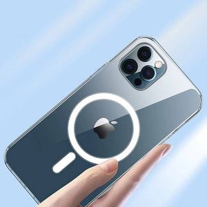 WK Design WK Design Anti-knock Magnet Case MagSafe żelowe elastyczne etui do iPhone 12 Pro / iPhone 12 przezroczysty 8