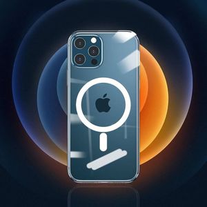 WK Design WK Design Anti-knock Magnet Case MagSafe żelowe elastyczne etui do iPhone 12 Pro Max przezroczysty 13
