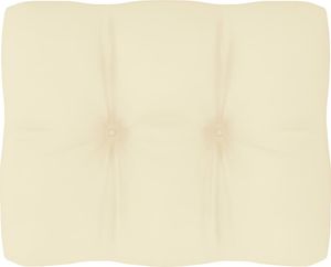 vidaXL Poduszka na sofę z palet, kremowa, 50x40x12 cm (314425) 1