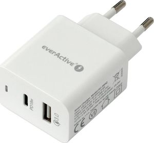 Ładowarka EverActive SC-350Q 1x USB-A 1x USB-C 3 A (SC350Q) 3