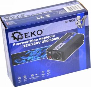Geko PRZETWORNICA NAPIĘCIA 12V/230V 250/500W (10) G17000 GEKO 5