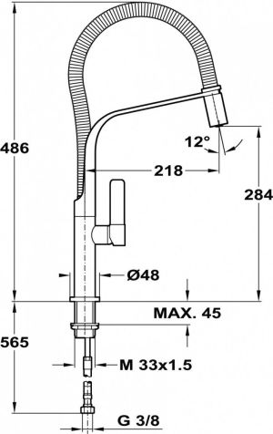 Bateria kuchenna Teka FO 999 stojąca chrom (629990200) 2