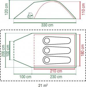 Namiot turystyczny Coleman Pingora Blackout 3 (2000035203) 9
