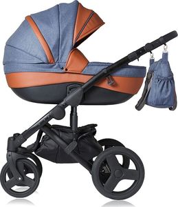 Wózek Dynamic Baby Wózek głęboki + spacerówka + fotelik (3w1) Dokka D9 1