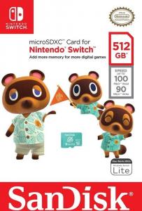 Karta SanDisk Nintendo Switch MicroSDXC 512 GB Class 10 UHS-I/U3 A1 V30 (SDSQXAO-512G-GNCZN) 3