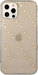 Guess Guess GUHCP12LPCU4GLGO Apple iPhone 12 Pro Max złoty/gold hard case 4G Glitter 3