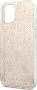 Guess Guess GUHCP12MPCU4GLGO Apple iPhone 12/12 Pro złoty/gold hard case 4G Glitter 6