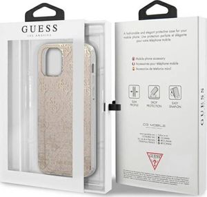 Guess Guess GUHCP12MPCU4GLGO Apple iPhone 12/12 Pro złoty/gold hard case 4G Glitter 8