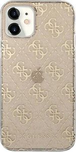 Guess Guess GUHCP12SPCU4GLGO Apple iPhone 12 mini złoty/gold hard case 4G Glitter 3