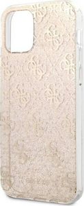 Guess Guess GUHCP12SPCU4GLGO Apple iPhone 12 mini złoty/gold hard case 4G Glitter 6