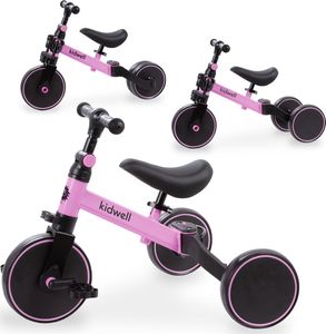 Rowerek biegowy Kidwell Rowerek biegowy trójkołowy 3w1 PICO różowy 2