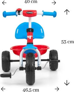 Milly Mally Rowerek Trójkołowy Turbo Cool Czerwony 6