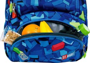 MAJEWSKI Plecak 4-komorowy STRIGHT BP-07 Blocks / Klocki mkmk MAJEWSKI 7