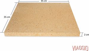 VIAGGIO Kamień do pizzy szamotowy VIAGGIO (zestaw 5) 2