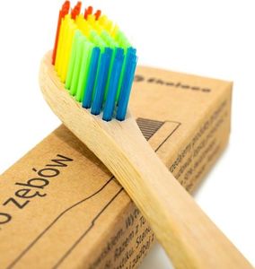 Ekoloco Bambusowa szczoteczka do zębów tęczowa 2