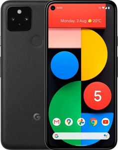 Smartfon Google Pixel 5 Czarny + Folia Hydrożelowa Rock Space 1