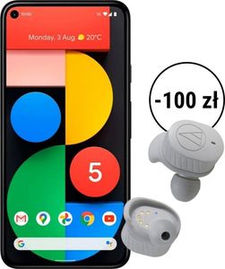 Smartfon Google Pixel 5 5G 8/128GB Czarny + Słuchawki Bluetooth Audio-Technica Szare 1