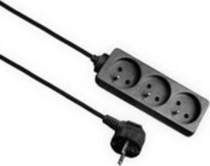 Elgotech Przedłużacz ECONOMIC 3-gniazda z/u 5m /H05VV-F 3x1/ czarny EPS-305-2 1