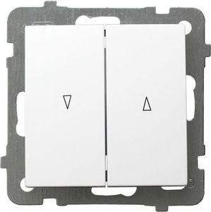 Ospel AS Łącznik żaluzjowy /z blokadą mechaniczną/ biały ŁP-7GB/m/00 1