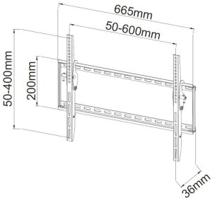 Techly Uchwyt ścienny ICA-PLB 161L 40'' - 65'' 3
