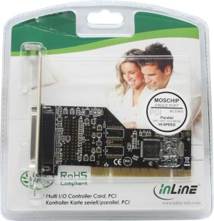 Kontroler InLine PCI - 1x Port równoległy LPT (66630I) 2