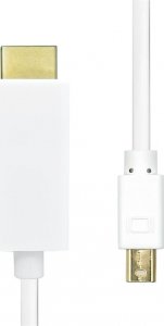 Kabel ProXtend DisplayPort Mini - HDMI 2m biały (MDP1.2-HDMI-002W) 1