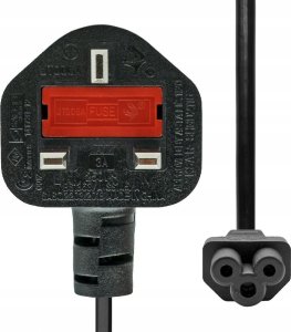 Kabel zasilający ProXtend ProXtend Power Cord UK to C5 Angled 2M Black 1
