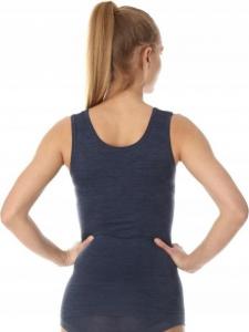 Brubeck TA10170 Koszulka damska bez rękawów COMFORT WOOL ciemny jeans M 2