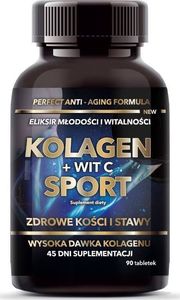 Intenson INTENSON_Eliksir Młodości i Witalności kolagen + witamina C Sport suplement diety 90 tabletek 1