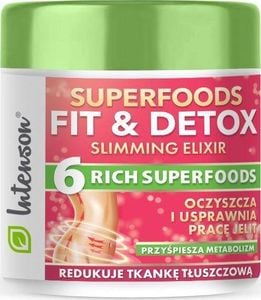 Intenson Superfoods Fit Detox Elixir koktajl błonnikowy suplement diety 135g 1